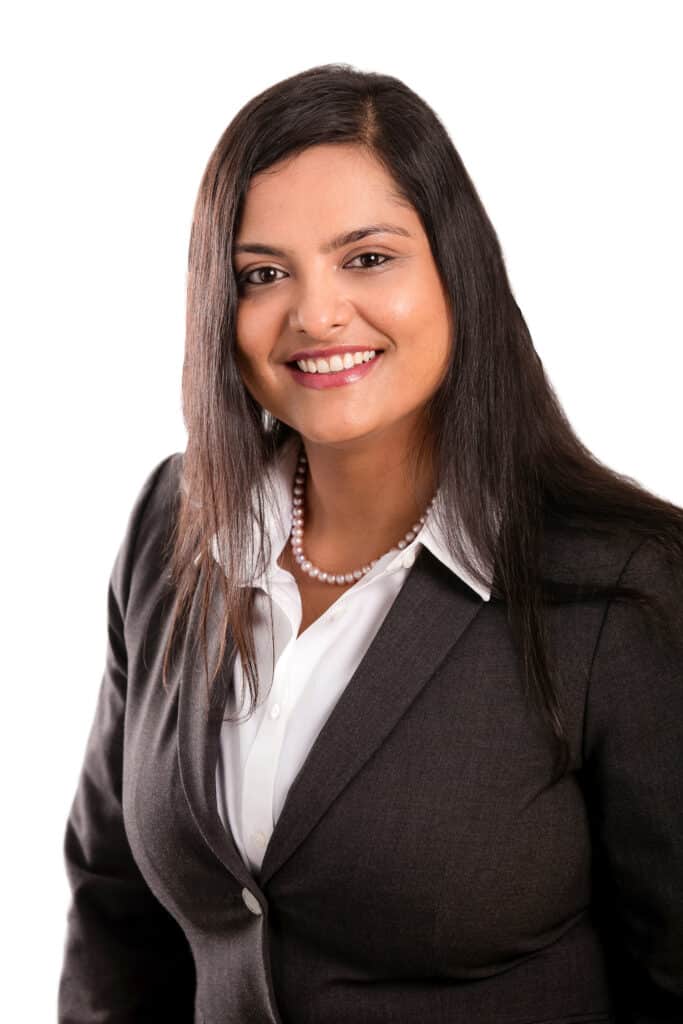 Photo of a lady, Sheen-Munshi an attorney at Rose Bowlus Law